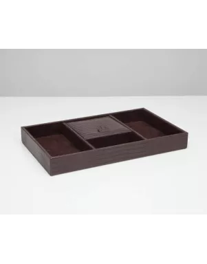 305195 Blake Valet Tray WOLF Brown Lizard