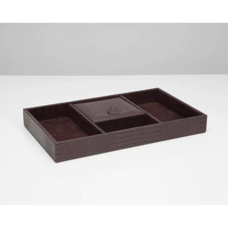 305195 Blake Valet Tray WOLF Brown Lizard