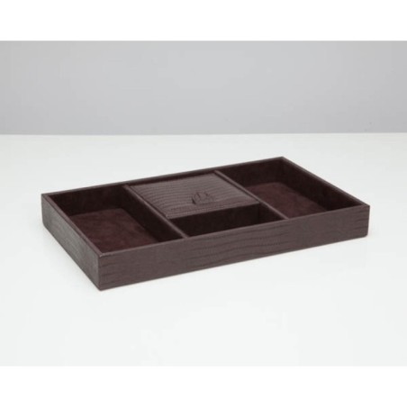 305195 Blake Valet Tray WOLF Brown Lizard