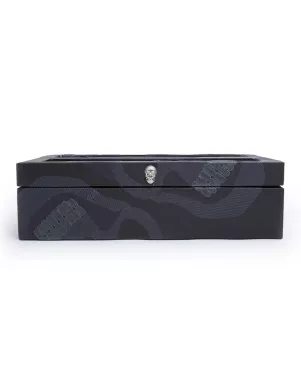 493502 Memento Mori 10pc Watch Box WOLF Black