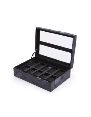493502 Memento Mori 10pc Watch Box WOLF Black