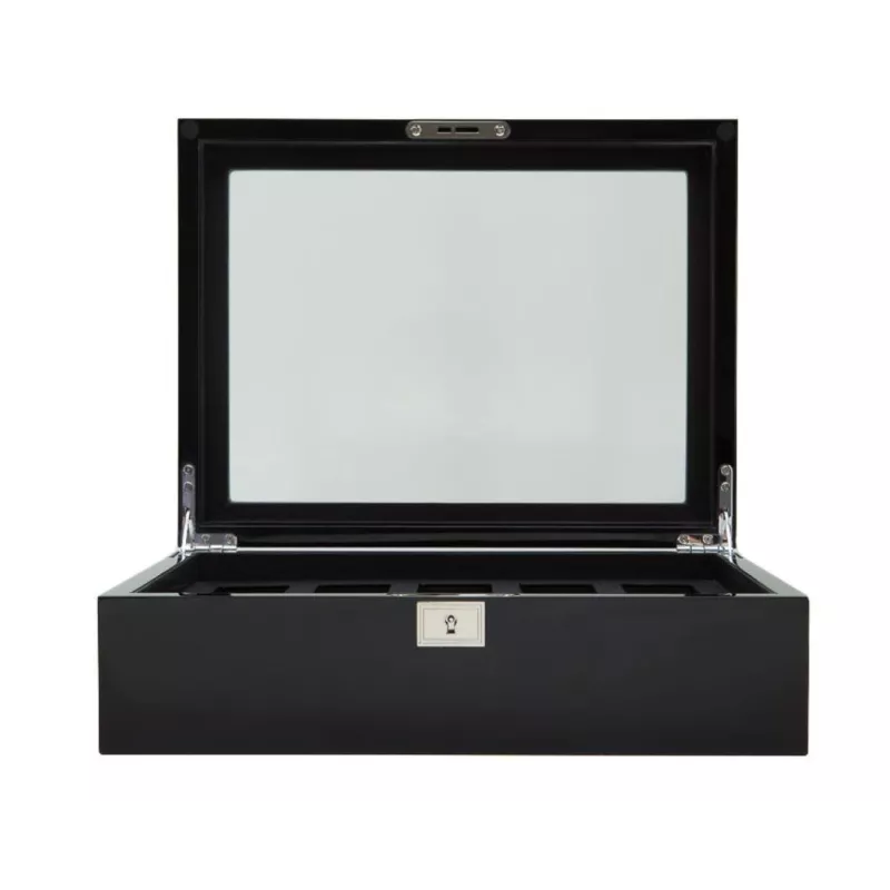 461670 Savoy 10pc Watch Box WOLF Blk