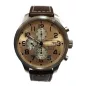 8557 Швейцарський годинник Zeno-Watch Basel, Auto., Chrono, copper dial, D, brown leather strap