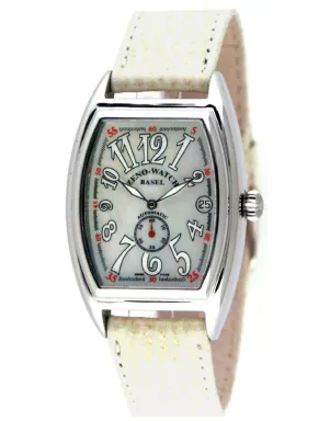 8081 Швейцарський годинник Zeno-Watch Basel Tonneau, Auto., white