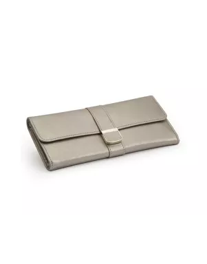 213478 Palermo Jewelry Roll WOLF Pewter