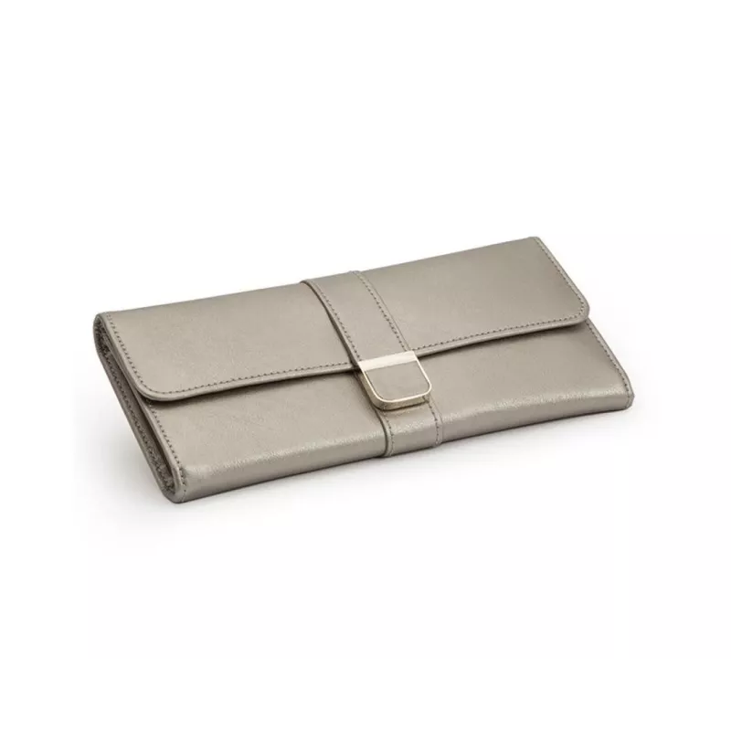 213478 Palermo Jewelry Roll WOLF Pewter