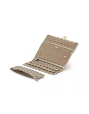 213478 Palermo Jewelry Roll WOLF Pewter