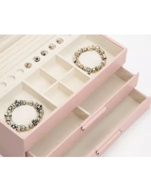 392015 Sophia Jewelry Box with Drawers WOLF Rose