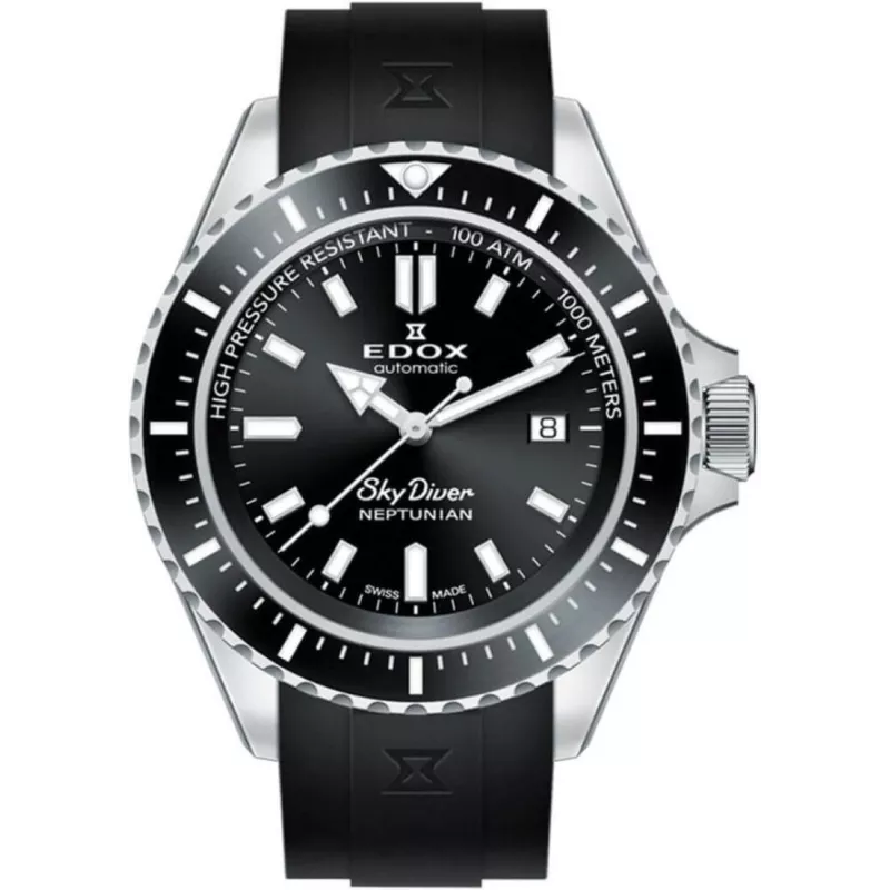 Годинник Edox SkyDiver Neptunian Automatic 80120 3NCA NIN Годинник Edox SkyDiver Neptunian Automatic 80120 3NCA NIN