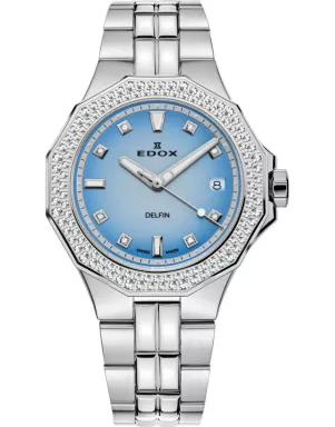 Годинник Edox Delfin Diver Date Lady 53020 3D120M BUCND