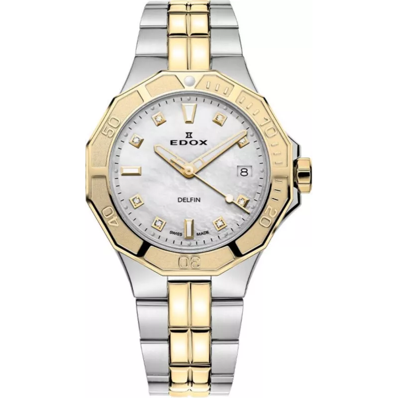 Часы Edox Delfin The Original Diver Date Lady 53020 357JM NADD