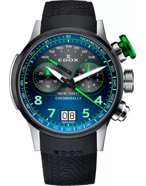 Годинник Edox Chronorally Chronograph 45 38003 TINV BUNV