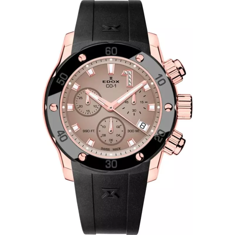 Годинник Edox CO-1 Chronolady 10255 37RCA BRDR
