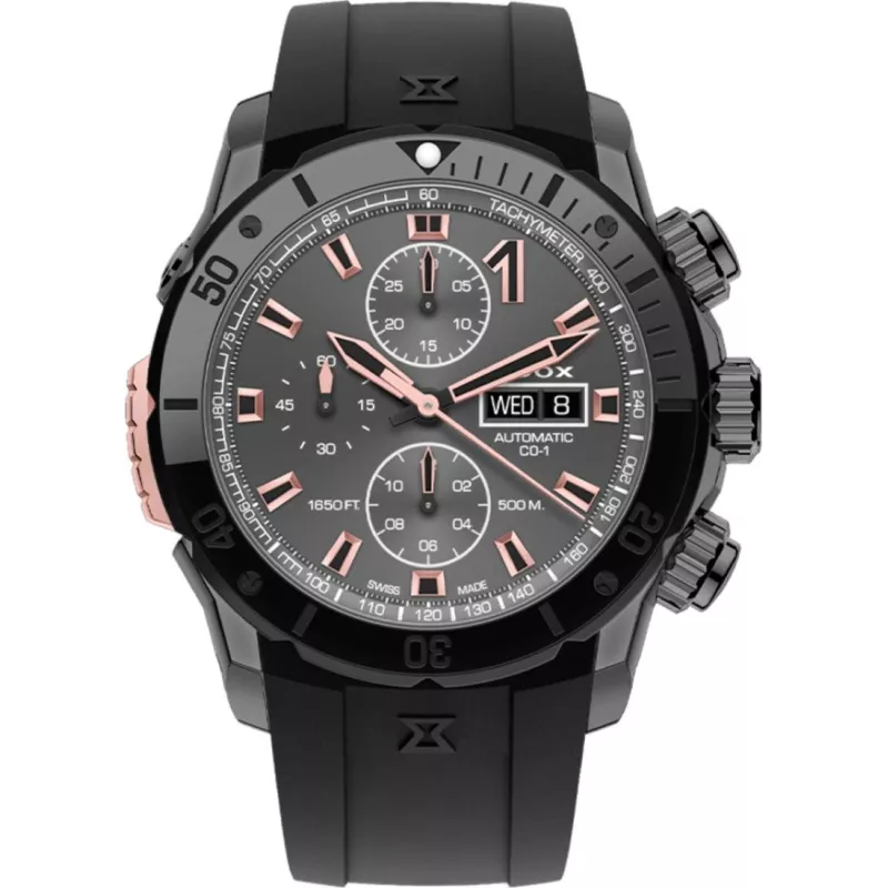 Годинник Edox CO-1 Chronograph Automatic 01128 37GNRCA GNR Годинник Edox CO-1 Chronograph Automatic 01128 37GNRCA GNR