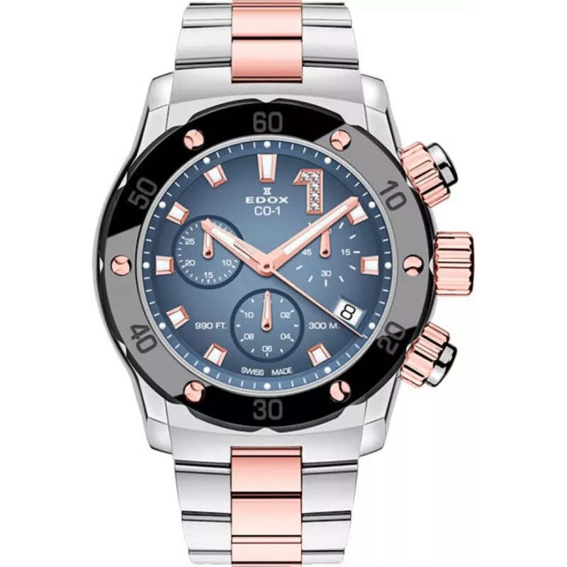 Годинник Edox CO-1 Chronolady 10255 357RM BUIDR