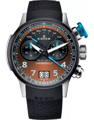 Годинник Edox Chronorally Chronograph 45 38003 TINBU BRNBU