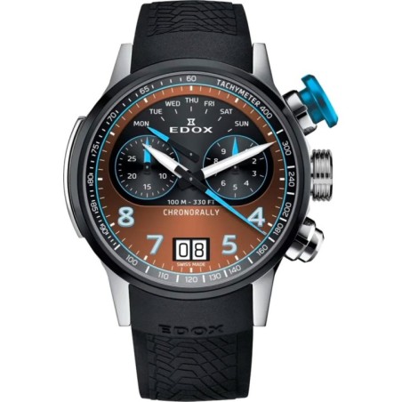 Годинник Edox Chronorally Chronograph 45 38003 TINBU BRNBU