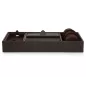 306406 Blake Valet Tray W/Watch Cufflink WOLF Brown Pebble