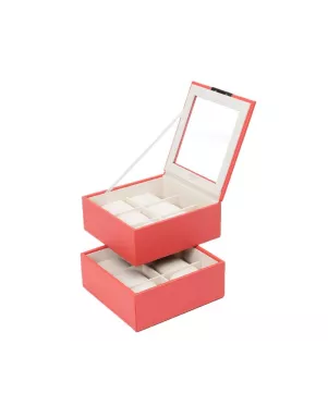 319642 Stackable Watch Tray Set 2 x 6 pcs WOLF Coral