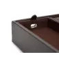 306406 Blake Valet Tray W/Watch Cufflink WOLF Brown Pebble