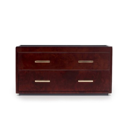 460310 Meridian 2 Drawer Valet Burl WOLF