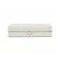 766153 Maria Large Zip Jewelry Case - White WOLF