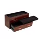 460310 Meridian 2 Drawer Valet Burl WOLF