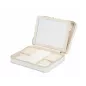 766153 Maria Large Zip Jewelry Case - White WOLF