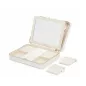 766153 Maria Large Zip Jewelry Case - White WOLF