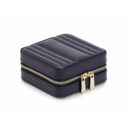 766217 Maria Square Zip Jewelry Case - Navy WOLF