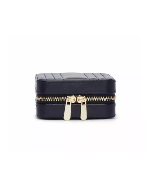 766217 Maria Square Zip Jewelry Case - Navy WOLF