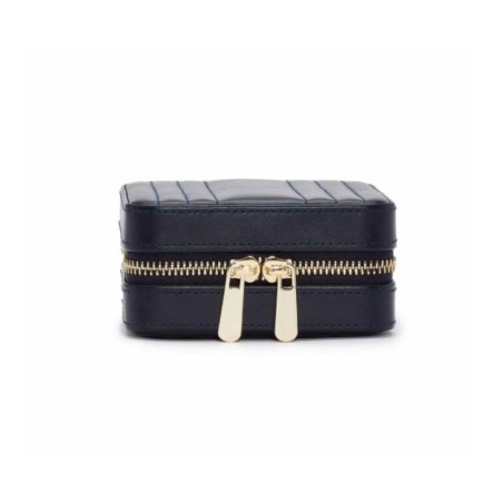 766217 Maria Square Zip Jewelry Case - Navy WOLF
