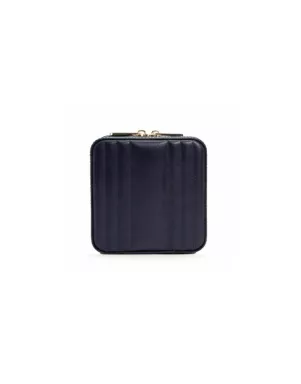 766217 Maria Square Zip Jewelry Case - Navy WOLF