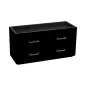 460370 Meridian 2 Drawer Valet Blk WOLF