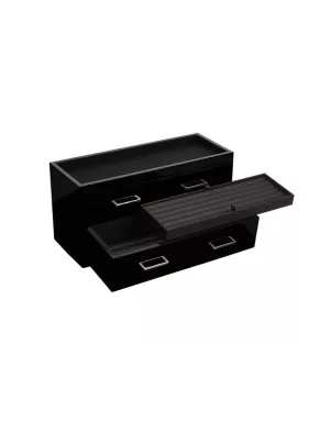 460370 Meridian 2 Drawer Valet Blk WOLF