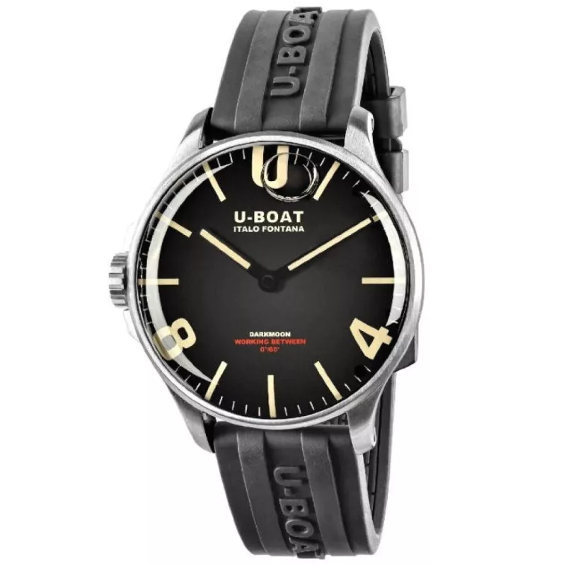 8463/B DARKMOON 44MM BLACK SS Наручний годинник U-BOAT