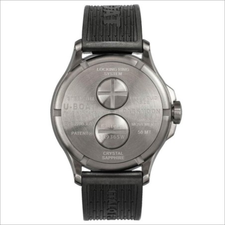 8463/B DARKMOON 44MM BLACK SS Наручний годинник U-BOAT