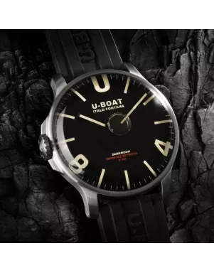 8463/B DARKMOON 44MM BLACK SS Наручний годинник U-BOAT