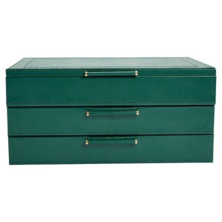 392012 Sophia Jewelry Box with Drawers WOLF Forest Green