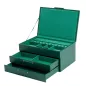 392012 Sophia Jewelry Box with Drawers WOLF Forest Green