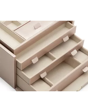 213016 Palermo Large Jewelry Box - Rose Gold Wolf