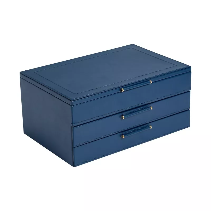 392017 Sophia Jewelry Box with Drawers WOLF Indigo