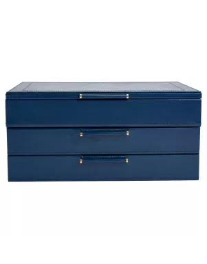392017 Sophia Jewelry Box with Drawers WOLF Indigo