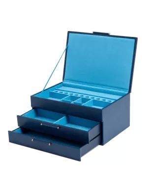 392017 Sophia Jewelry Box with Drawers WOLF Indigo