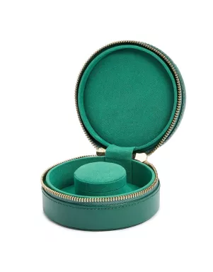 392312 Sophia Round Mini Travel Zip Case WOLF Forest Green