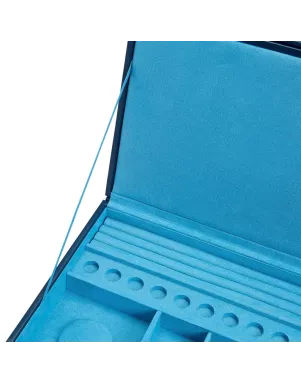 392017 Sophia Jewelry Box with Drawers WOLF Indigo