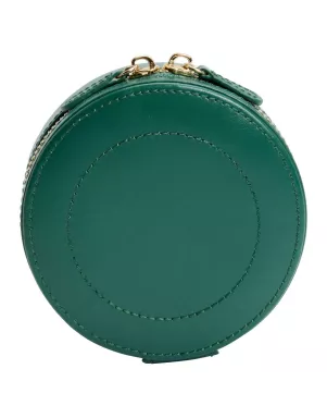 392312 Sophia Round Mini Travel Zip Case WOLF Forest Green