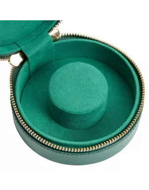 392312 Sophia Round Mini Travel Zip Case WOLF Forest Green