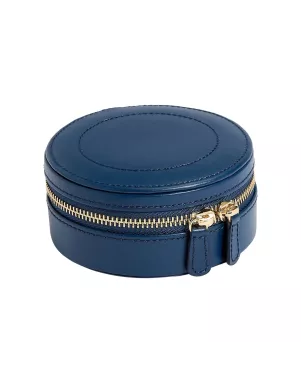 392317 Sophia Round Mini Travel Zip Case WOLF Indigo