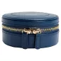 392317 Sophia Round Mini Travel Zip Case WOLF Indigo